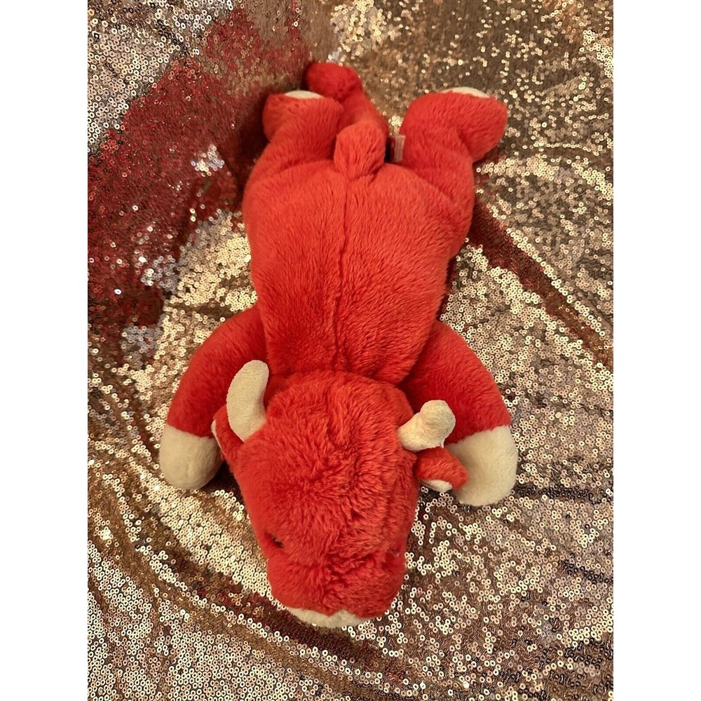 Ty Beanie Baby Snort The Red Bull 15” 1998 Retired P7